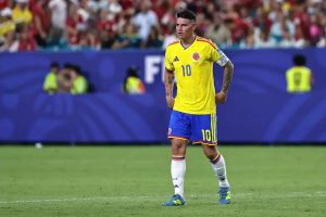 James Rodríguez breaks Colombian record with 131st cap in World Cup clash