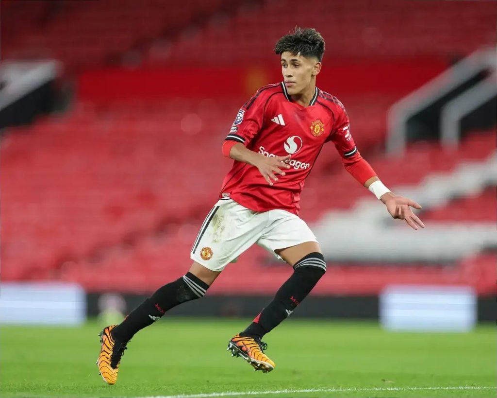 jj gabriel stars against atletico but cannot sign pro contract at man utd due to age rules