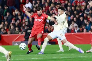 Kaua Elias scores hat-trick as Arsenal and Man United scouts watch £30m target