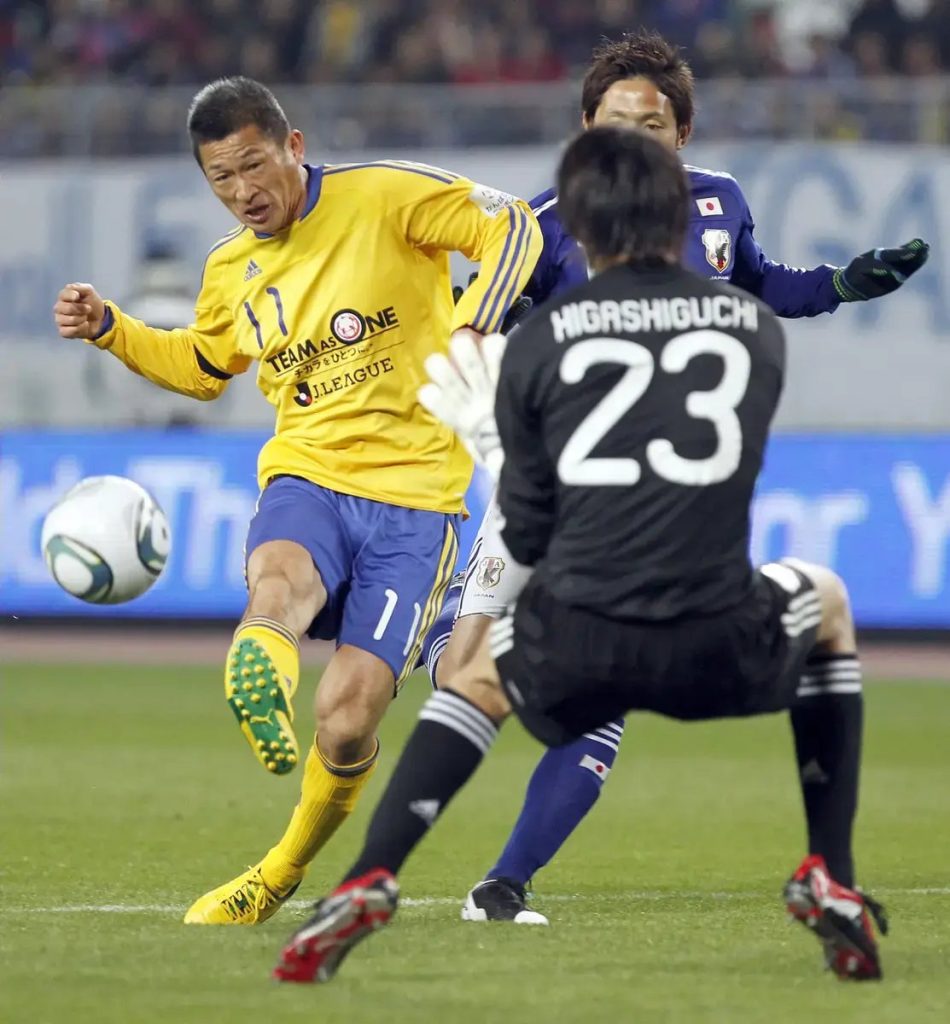 Kazuyoshi Miura scores first competitive goal in four years at age 59