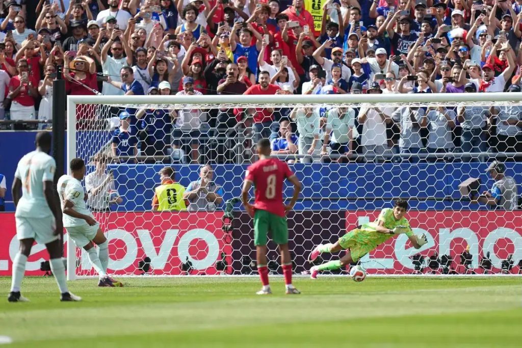 Kylian Mbappé joins lionel Messi with shock penalty miss at world cup quarter-final