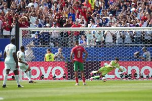 Kylian Mbappé joins lionel Messi with shock penalty miss at world cup quarter-final