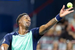 Learner Tien defeats Gael Monfils in farewell canadian open match, requests autograph