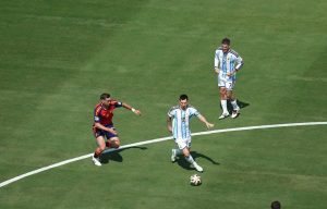 Lionel Messi accused of trying to get Spain’s Marc Cucurella sent off in World Cup final