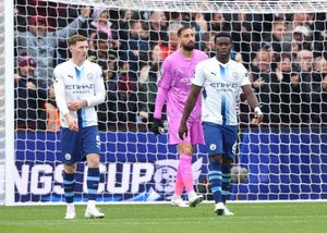 “Manchester City drops points for the first time against Aston Villa.”