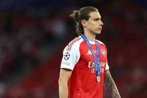 Mourinho targets Arsenal’s Riccardo Calafiori and Piero Hincapie in defensive double raid