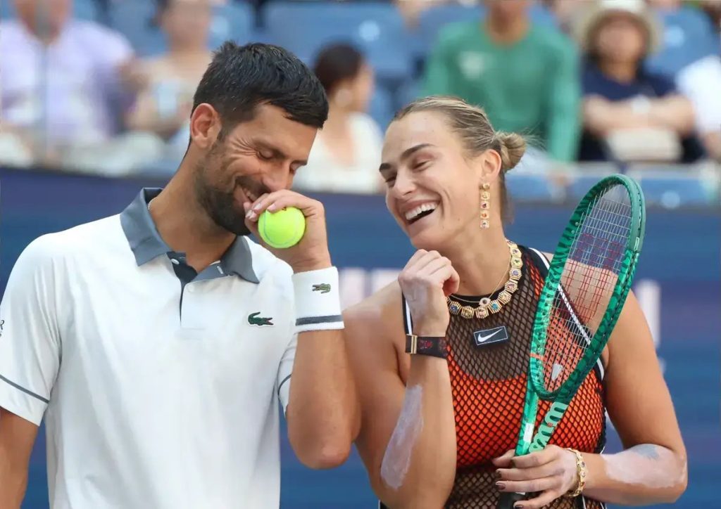Novak Djokovic and Aryna Sabalenka stunned by patten and siniakova at us open mixed doubles