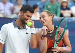 Novak Djokovic and Aryna Sabalenka stunned by patten and siniakova at us open mixed doubles