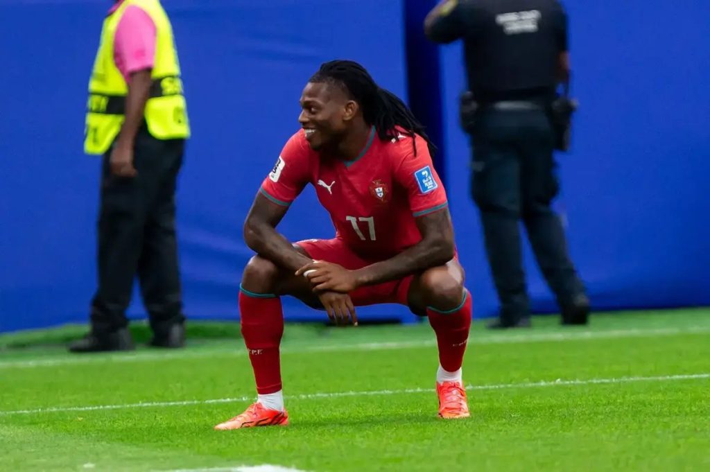 Rafael Leao hints at Milan future after praising coach Ruben Amorim post World Cup goal