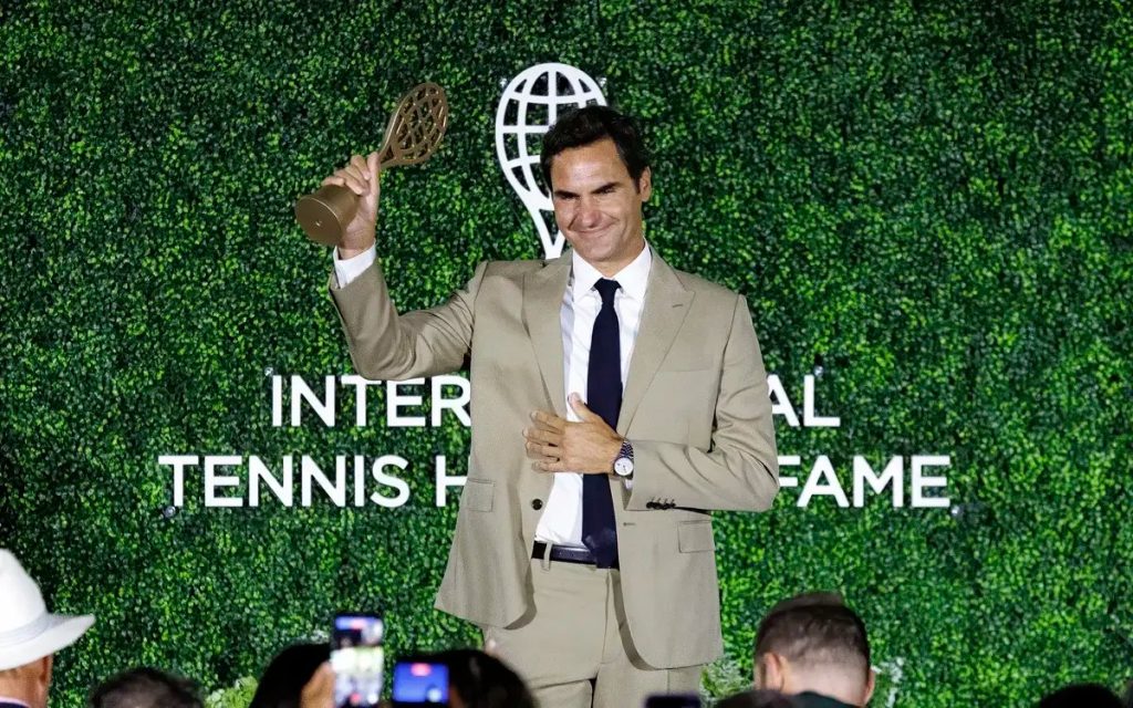Roger Federer calls wife Mirka ‘my Hall of Fame’ during emotional induction speech