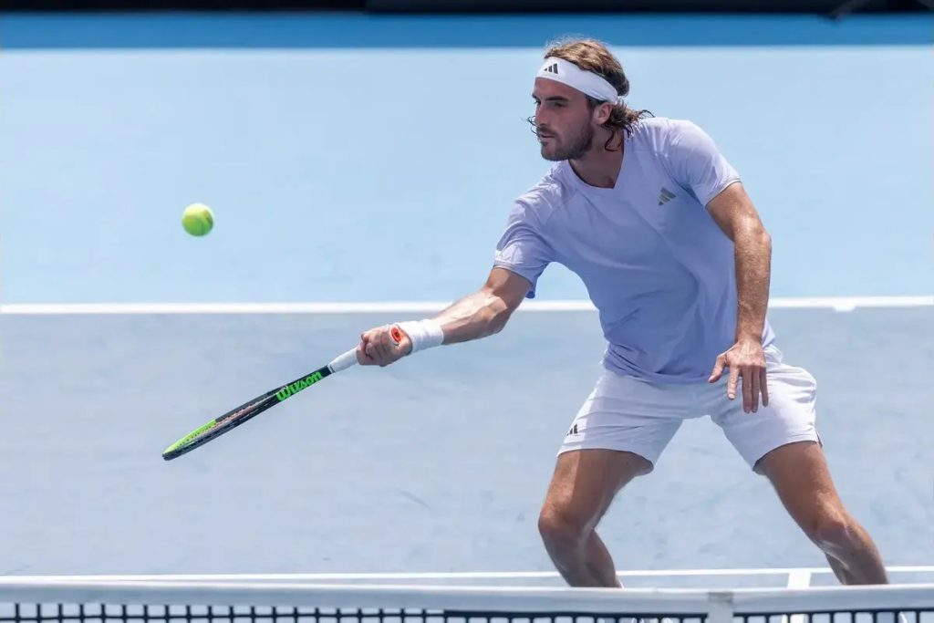 Tsitsipas rallies past Fils to reach second round at US Open as Sabalenka wins