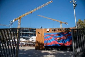Worker dies during Nou Camp redevelopment as Barcelona mourn loss